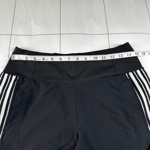 Athleta Shorts Womens 4 Black White Ascender Side Stripe Athletic Workout Gym - Picture 6 of 10